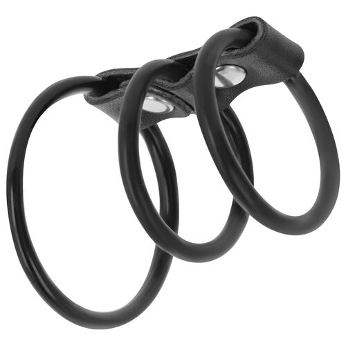 Flexible 3 cock rings