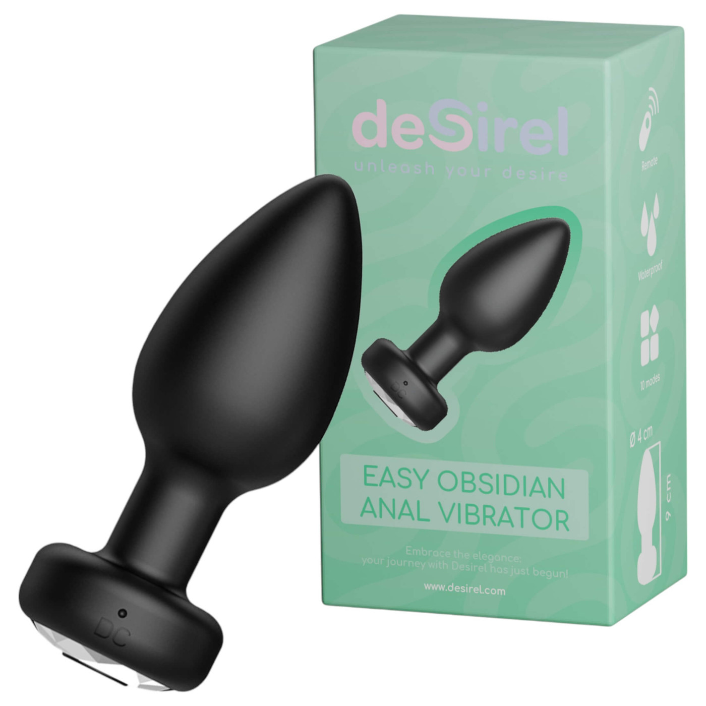 Easy Obsidian usb vibro butt plug